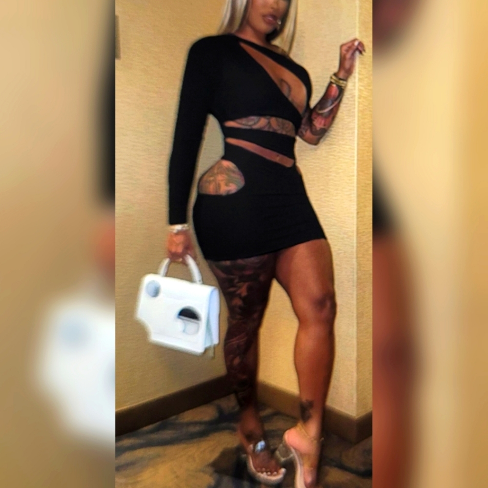 Black cut out sexy dress - Picture 1 of 1